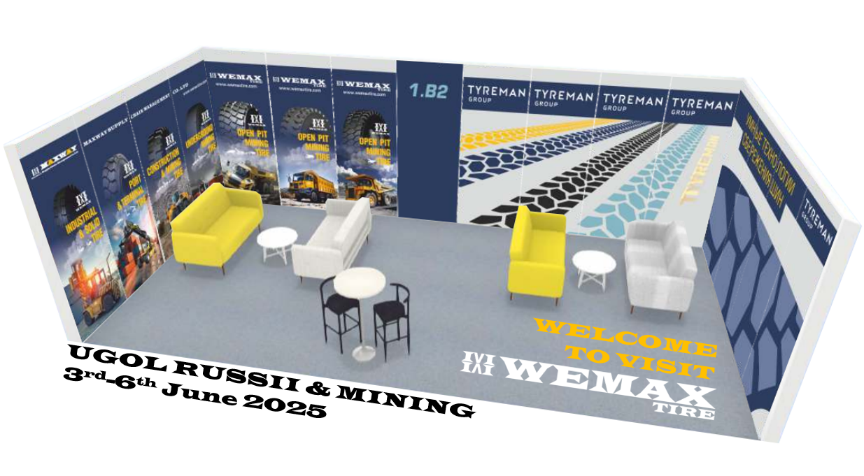 Welcome to WEMAX TIRE on UGOL RUSSII & MINING 2025 3rd-6th June 2025 in Novokuznetzsk Russia